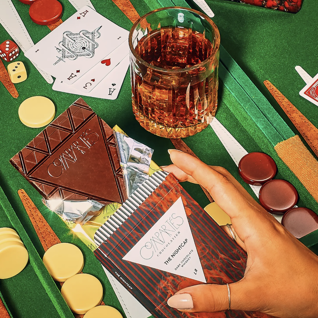 Compartés Chocolate Nightcap Whisky Dark Chocolate Bar | Prelude and Dawn| Los Angeles, CA