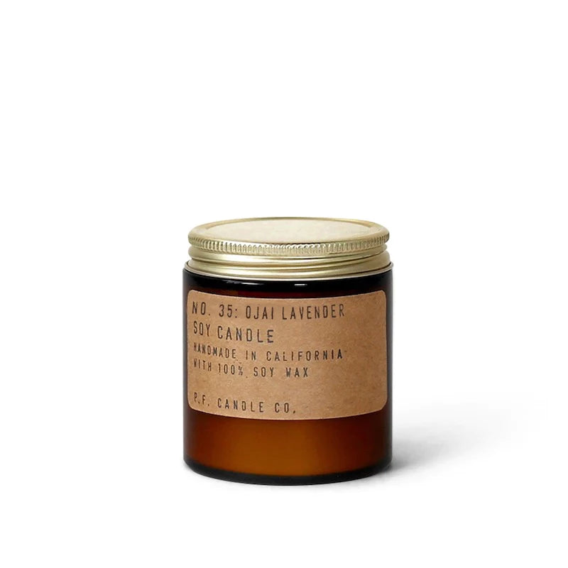 P.F. Candle Co Ojai Lavender Soy 3.5 oz Candle | Prelude & Dawn | Los Angeles