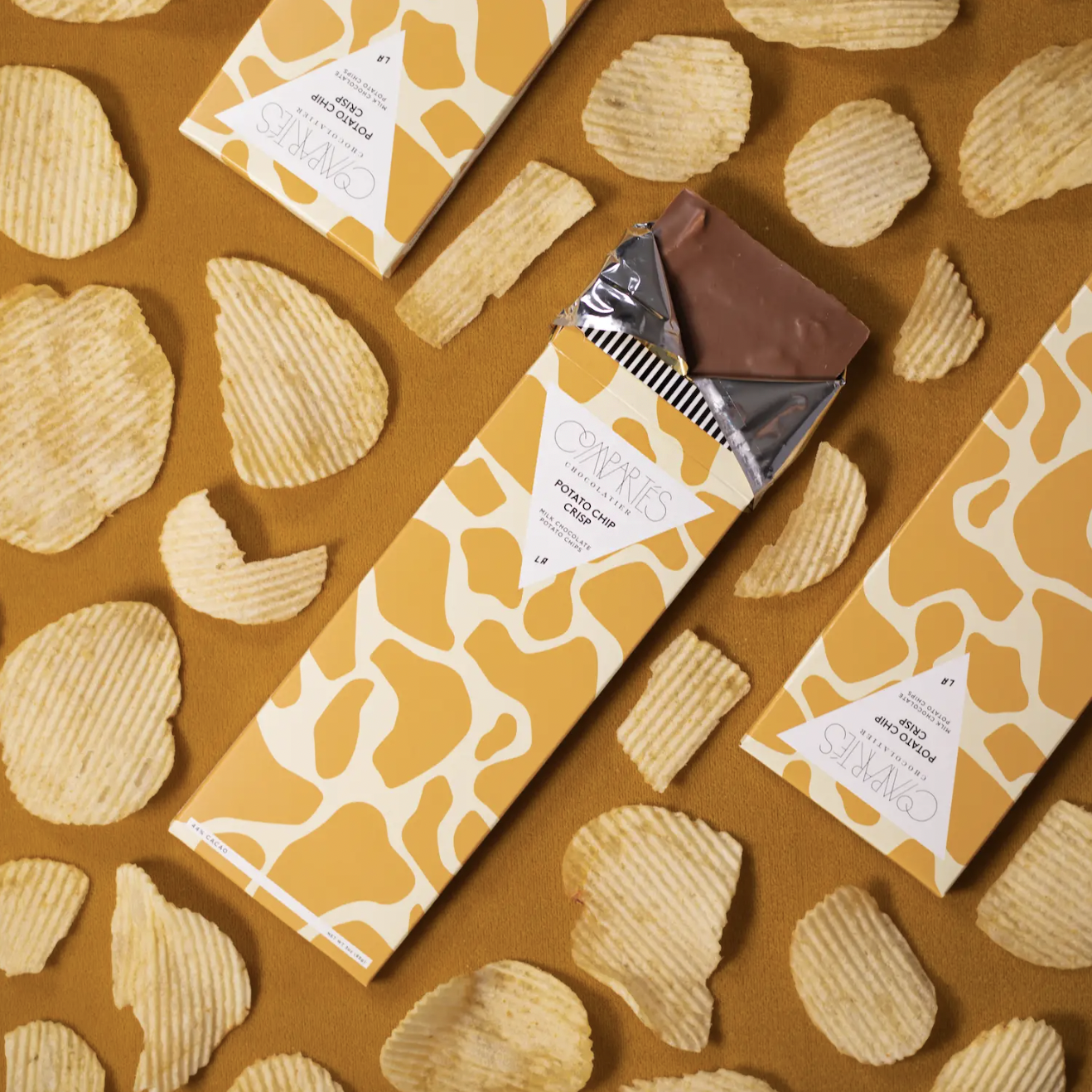 Compartés Chocolate Potato Chip Crisp Milk Chocolate Bar| Prelude and Dawn| Los Angeles, CA