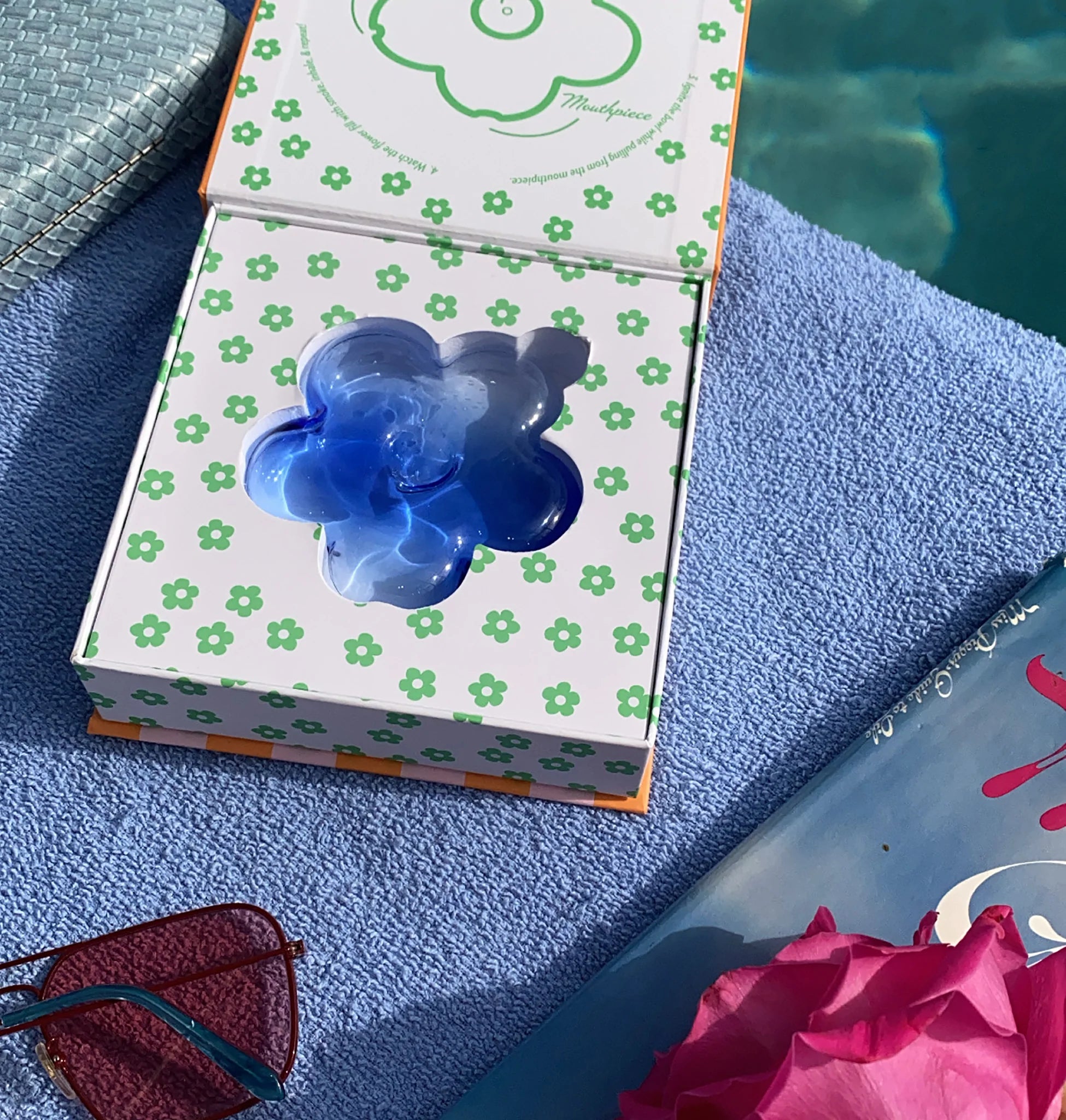 Edie Parker Flower Petal Pipe - Powder | Prelude & Dawn | Los Angeles