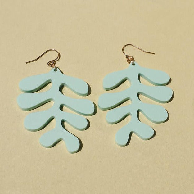 Other Shapes Sango Earrings in Mint | Prelude & Dawn | Los Angeles