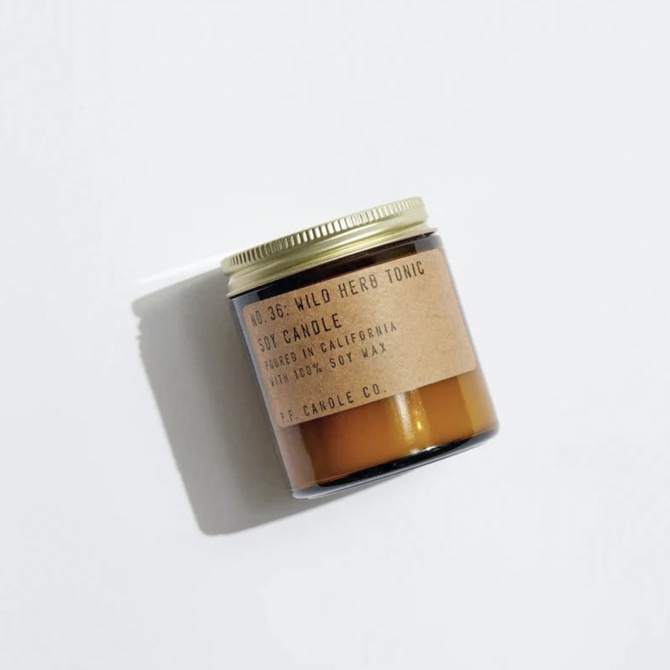 P.F. Candle Co Wild Herb Tonic 3.5 oz  Soy Candle | Prelude & Dawn | Los Angeles