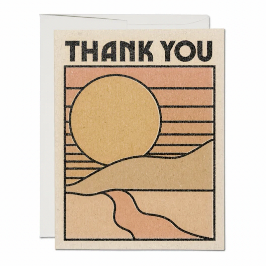 Red Cap Cards | Thank You Sun Card | Prelude and Dawn | Los Angeles, CA