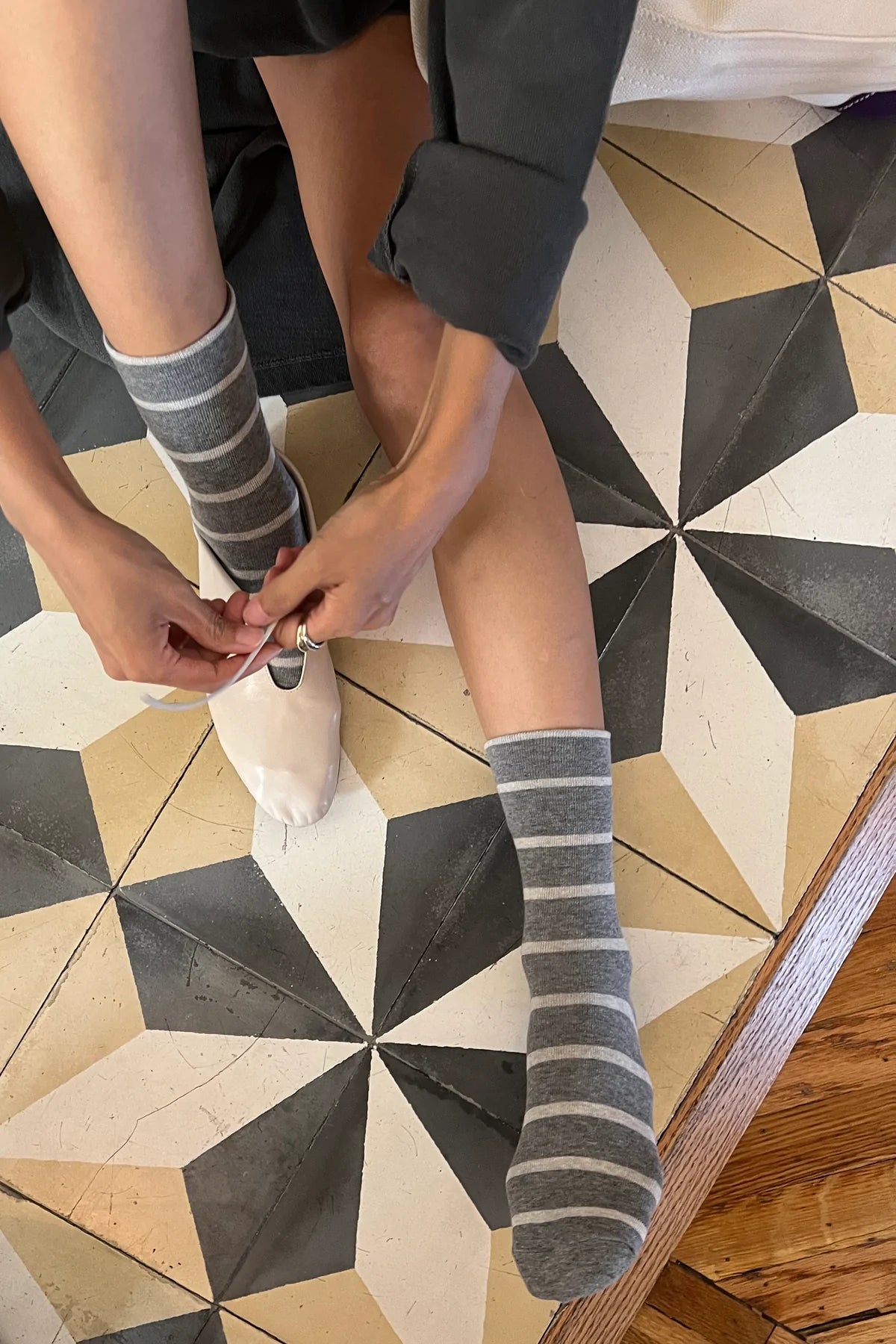 Le Bon Shoppe Wally Socks Cement | Prelude & Dawn | Los Angeles